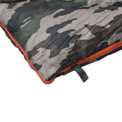 Warm Weather Mountain Climbing Camouflage Sleeping Bag & Polyester Camping Travel Bag
