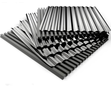 Brushed oxidation corrugated aluminum sheet for aviation