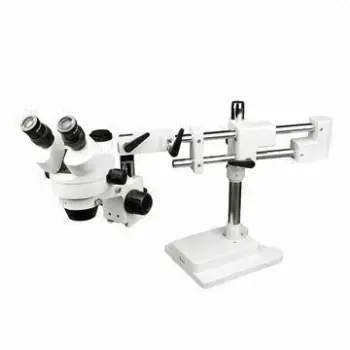 Zoom Jewelry Microscope, Trinocular Head with LED Ring Light
