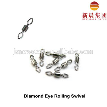 2015 Chinese diamond eye rolling fishing swivel,fishing accessories