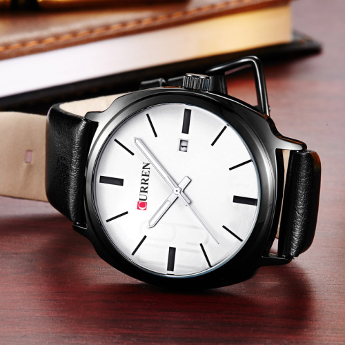 curren latest quartz watch for business men casucal style