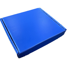 Blue PP Corrugate Box Folding Storage Bins