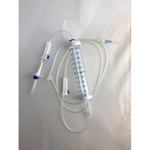 Sistema de administración de infusión intravenosa de bureta desechable para pacientes pediátricos
