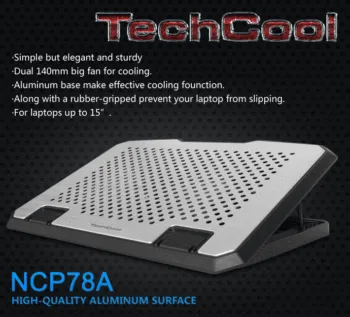 Hot products Front holder wider size cooling pad for laptop with 2 usb ports portable