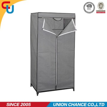 elegance gray portable wardrobe closet color could be custom deisgn