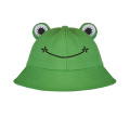 Summer Outdoor Sun Protection Cap Women Frog Cotton Bucket Hat Supplier