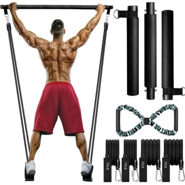 Il kit di bar di pilates tonificati muscolari portatili portatili di Amazon con fasce di resistenza ed espansore per il torace a 8 a forma: la tua soluzione di fitness finale