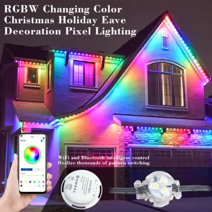 RGBW DC48V Point Lights - Permanent LED Christmas Lights Outdoor Waterproof Decorative Lighting