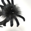 Halloween svart spindel dödsmask
