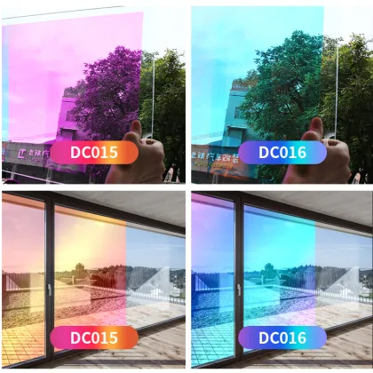 Dichroic Window Film: Waterproof, Rainbow Color, Self-Adhesive Decorative Films