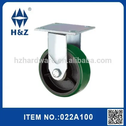Industrial PU heavy duty casters with brakes