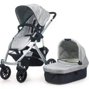 UPPAbaby 0056-MCA Mica Vista Stroller - Silver