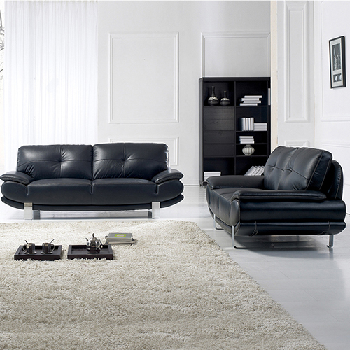 White Leather Sofa Set