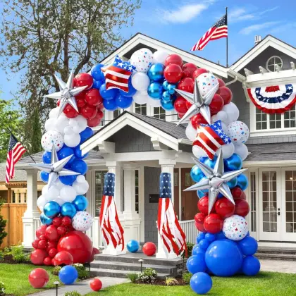 Independence day party decoration balloons