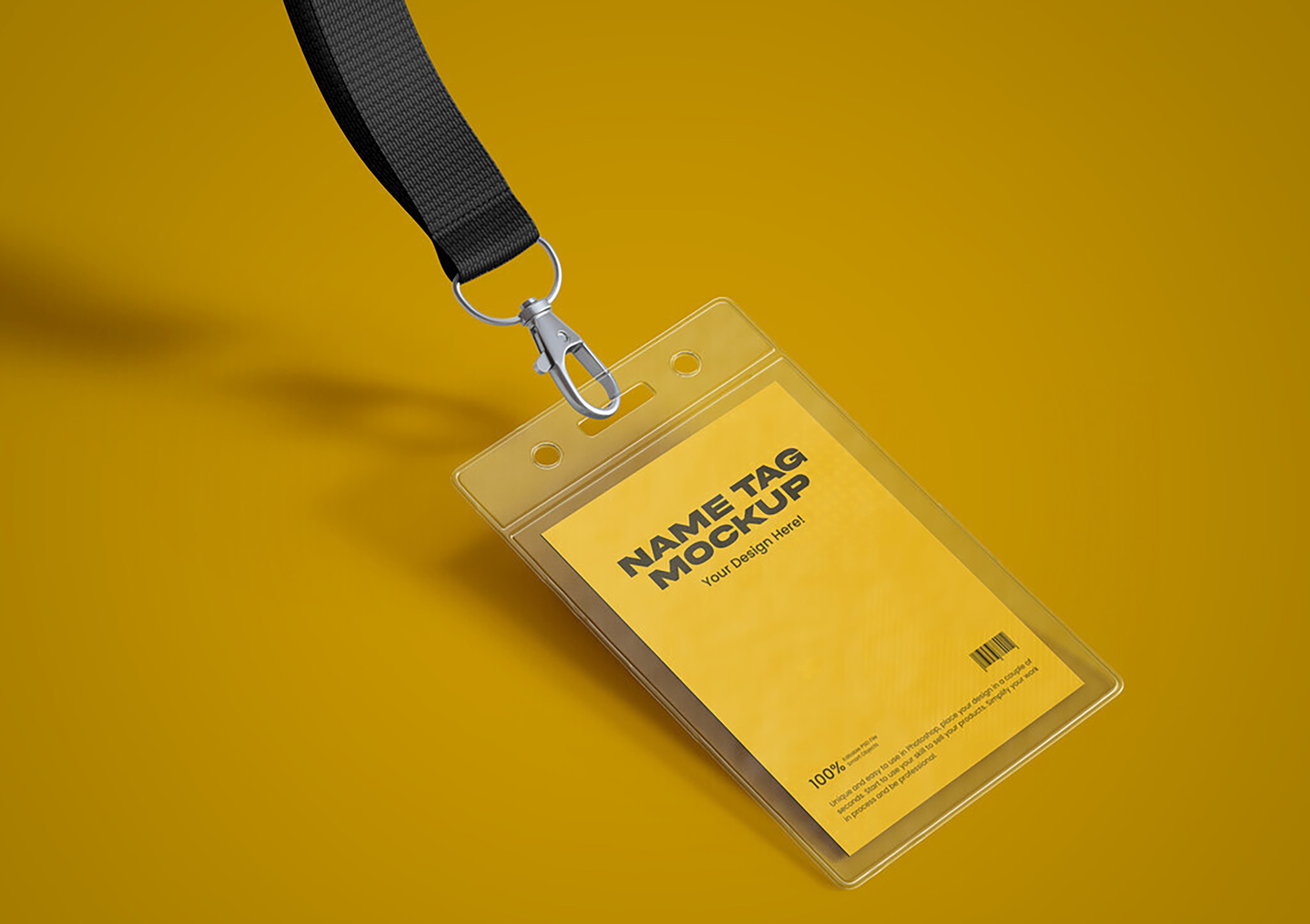 Custom ID badge holder