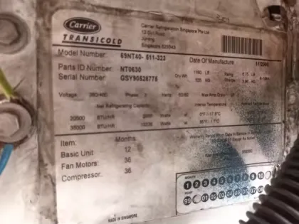 Carrier 69NT40-511-323 second hand Refrigeration Parts