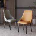 Cadeiras de couro de estilo italiano modernas