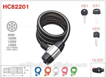 HC82201 ultra-high performance braided steel cable lock