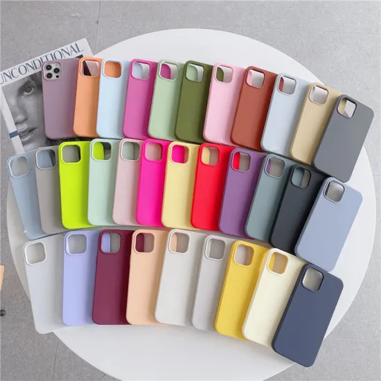 Liquid Silicone Soft Rubber Phone Case Colorful Shockproof Anti-fall Cover for iPhone XR/11/12/13/14 Pro Max