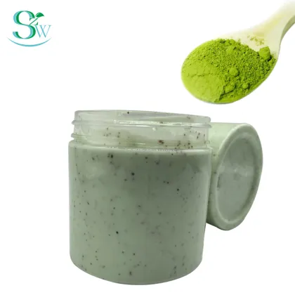 Natural exfoliator matcha facial scrub facial scrubber
