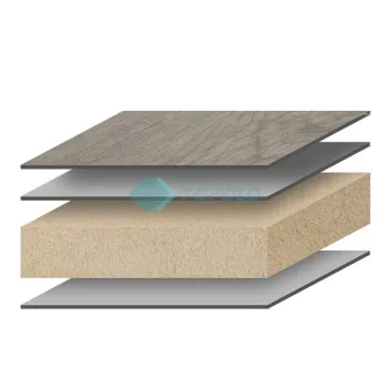 Wear-Resistant PVC Leather Face Fiberglass Composite Non-Slip Trailer Flooring