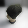 Men Acrylic Rib Knitted Beanie With Fleece Lining