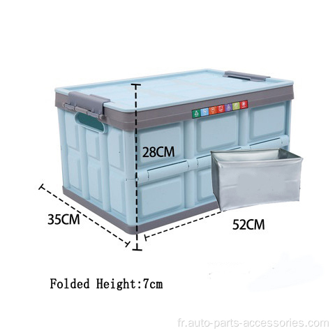 Boîte de rangement de voiture pliante en plastique personnalisé de meilleure qualité