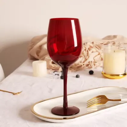 High Sublimation Custom Engraved Luxury Glassware: Qixian Glass Cup for Wine UV Laser Marking Blanc Vin Sage Red Wine Glass