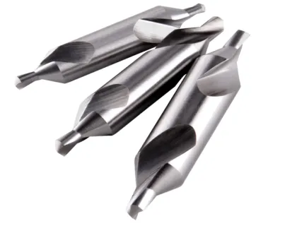 White Finished Metal Drilling HSS Center Drill Bits