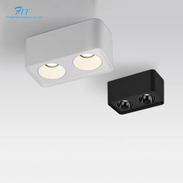 DALI Dimmable Square COB LED Ceiling Downlight - 14w to 30w Surface Mount