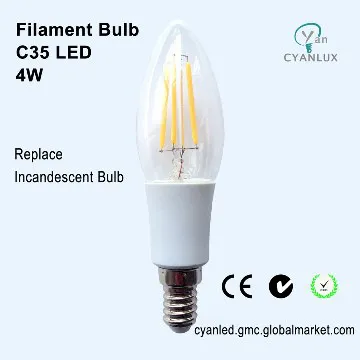 filament bulbs led candle replace incandescent e14 led light bulbs