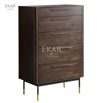 Modern Black Chest of Drawers for Bedroom Design