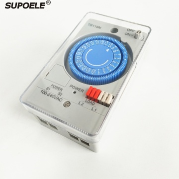 24-Hour AC 100~240V 15A Mechanical Timer Switch - TB118N