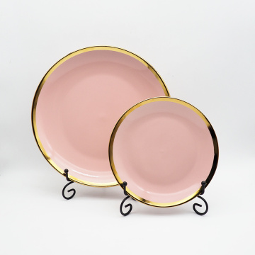 Estilo nórdico por atacado Europa Europa de alta qualidade Rim Dinnerware Set Luxury Fine Weathes