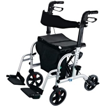 Transitstuhl &amp; Rollator mit Fußstütze und Sitz