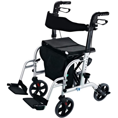 Transit chair & Rollator With Footrest And Seat