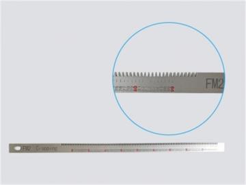 Aluminum alloy inspection ruler