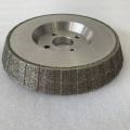 Electroplated Diamond Grinding Wheel 60° Grooved Outer Edge for Rubber Grinding