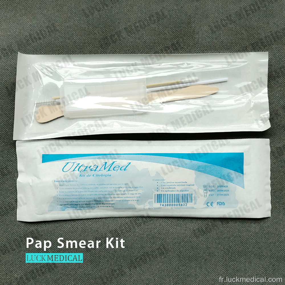 Kit de frottis Pap Medical 4 articles