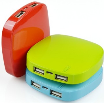 square double output power bank