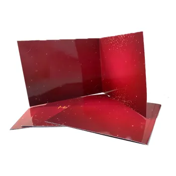 Custom Logo Full Color Print 300gsm Paper Photo Folders with Slot