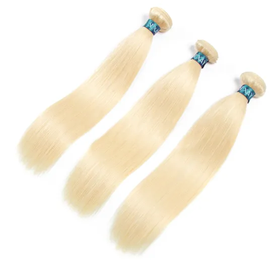 Wholesale 10A Brazilian 100% Human Virgin Hair 613 Blonde Bundles Cuticle Aligned Raw Unprocessed 613 Hair Extensions  Vendors
