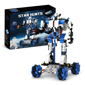 Flytec 4-in-1 Building Blocks Robot Toy Car with RC Control and APP Programming