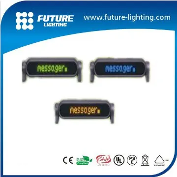 2014 shenzhen 7*50 dots 12V scrolling message led car moving sign