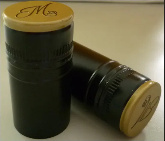 Aluminum screw cap glass bottle