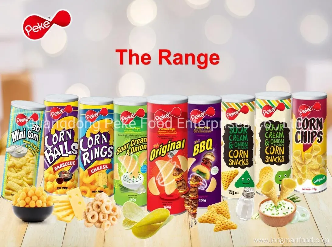 Peke Low Fat Potato Chips 100g Tube