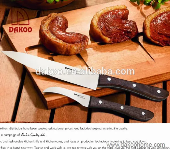 PAKKA Wood Handle Kitchen Knife Set