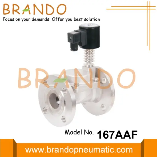 1'' 1-1/4'' Flanged Steam Solenoid Valve Stainless Steel