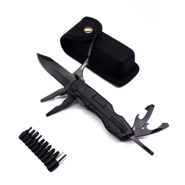 Portable 15-in-1 Multifunction Pocket Knife with Pliers for Camping and Survival