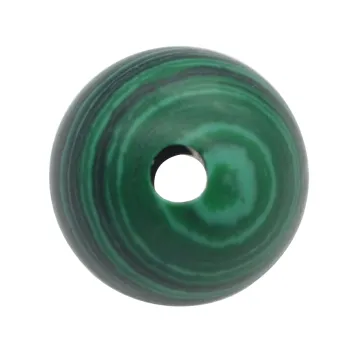 Malachite 18MM Round Beads Drilled Large Hole 5MM for Making Jewelry